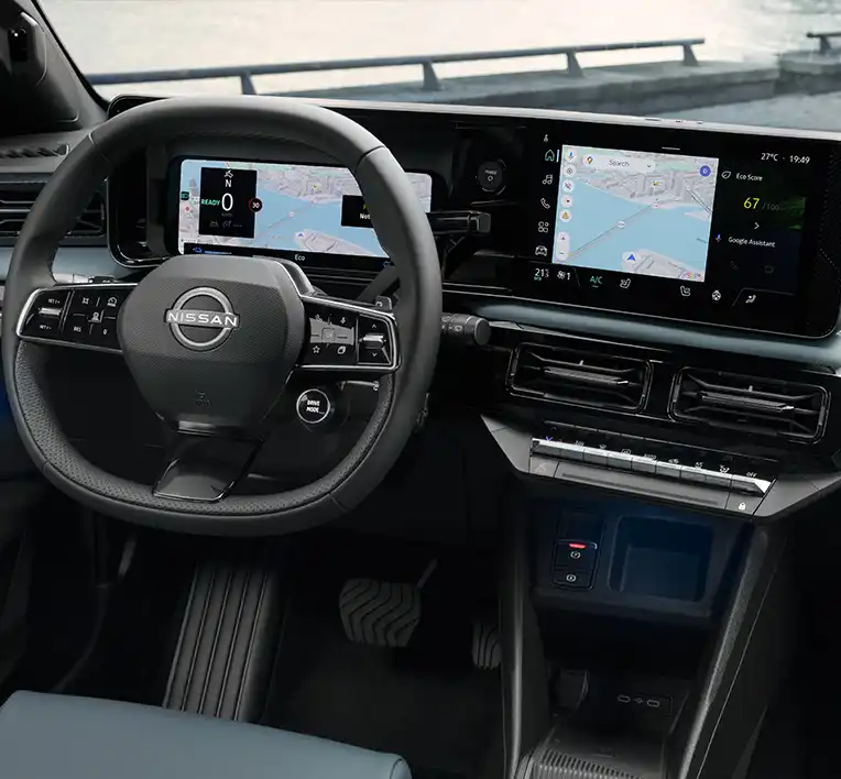 tableau de bord de la nissan micra électrique Groupe Chevalley